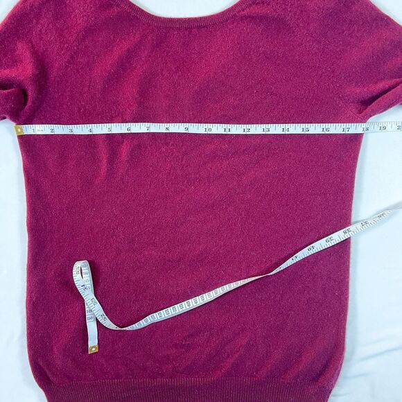 Delicate Love Cashmere Sweater V-Back Womens‎ S Timeless Elevated Old Money Luxe - Picture 4 of 9